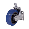 Plastic 6 Inch Rubber Caster with Brake